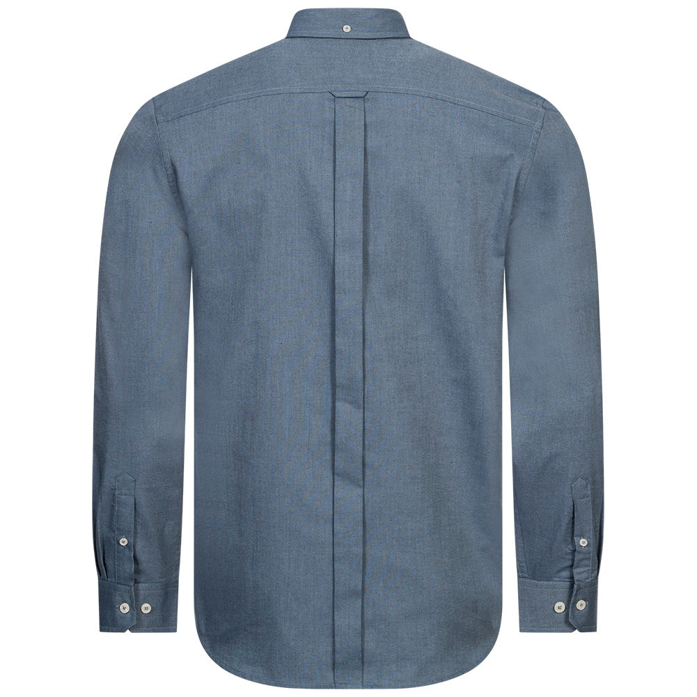 BEN SHERMAN Oxford Herren Langarm Hemd 0077857-DARKBLUE