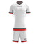 Zeus Kit Magic Basketball Trikot + Shorts bianco/rosso – M