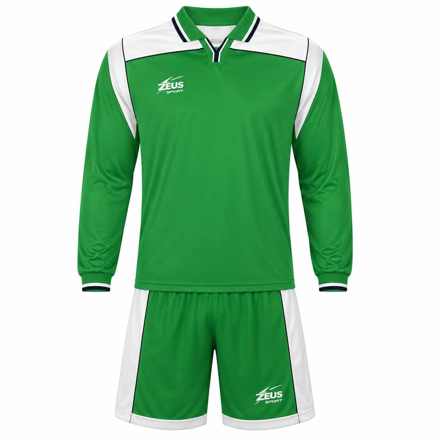 Zeus Kit Hermes Trikot-Set 2-teilig verde/bianco/blu