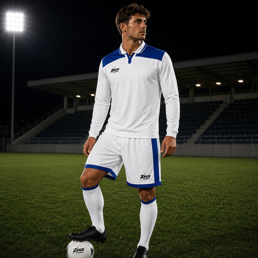 Zeus Kit Hermes Trikot-Set 2-teilig bianco/royal/blu