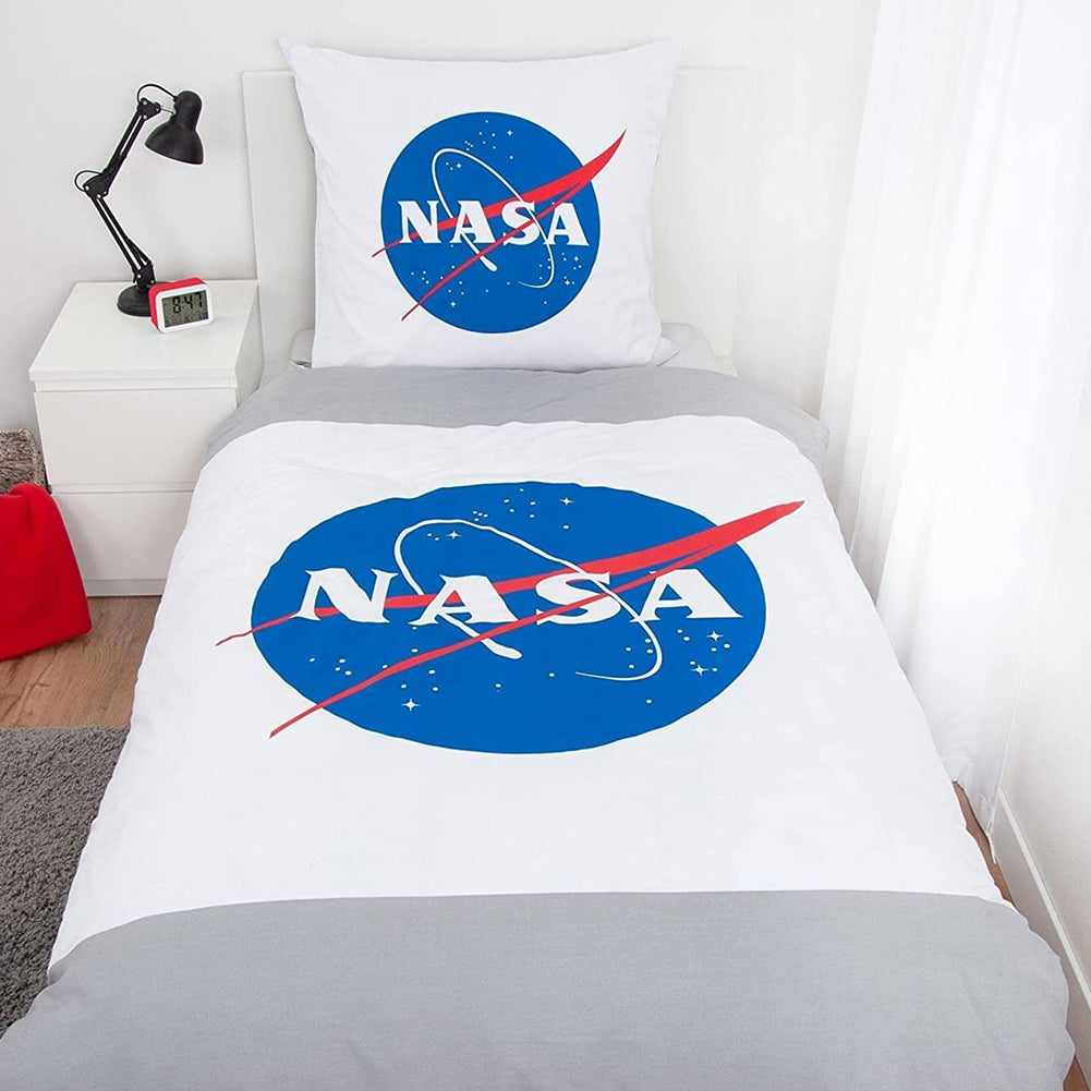 NASA Bettwäsche Set 140 x 200 cm + 70 x 90 cm Baumwolle 4006891965554