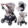 Barmøya 3-in-1 Kombi-Kinderwagen Komplettset beige – Einheitsgröße