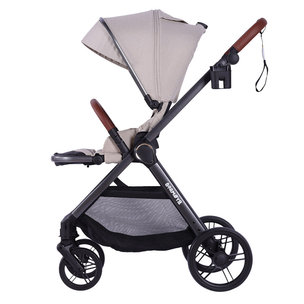 Barmøya 3-in-1 Kombi-Kinderwagen Komplettset beige