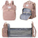 Barmøya 2-in-1 Wickelrucksack mit Ablage rosa – Einheitsgröße