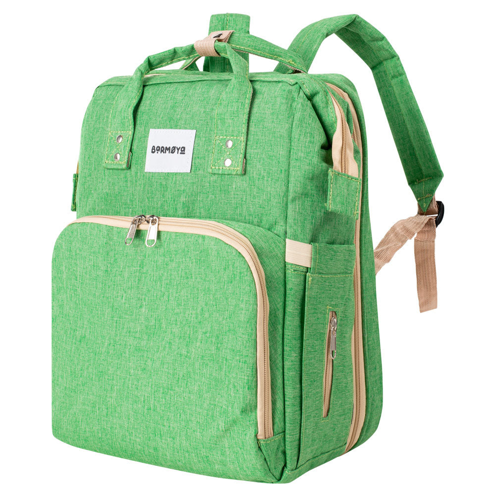 Barmøya 2-in-1 Wickelrucksack mit Ablage grün