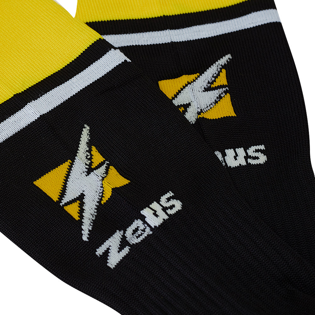 Zeus Calza United Stutzen schwarz gelb