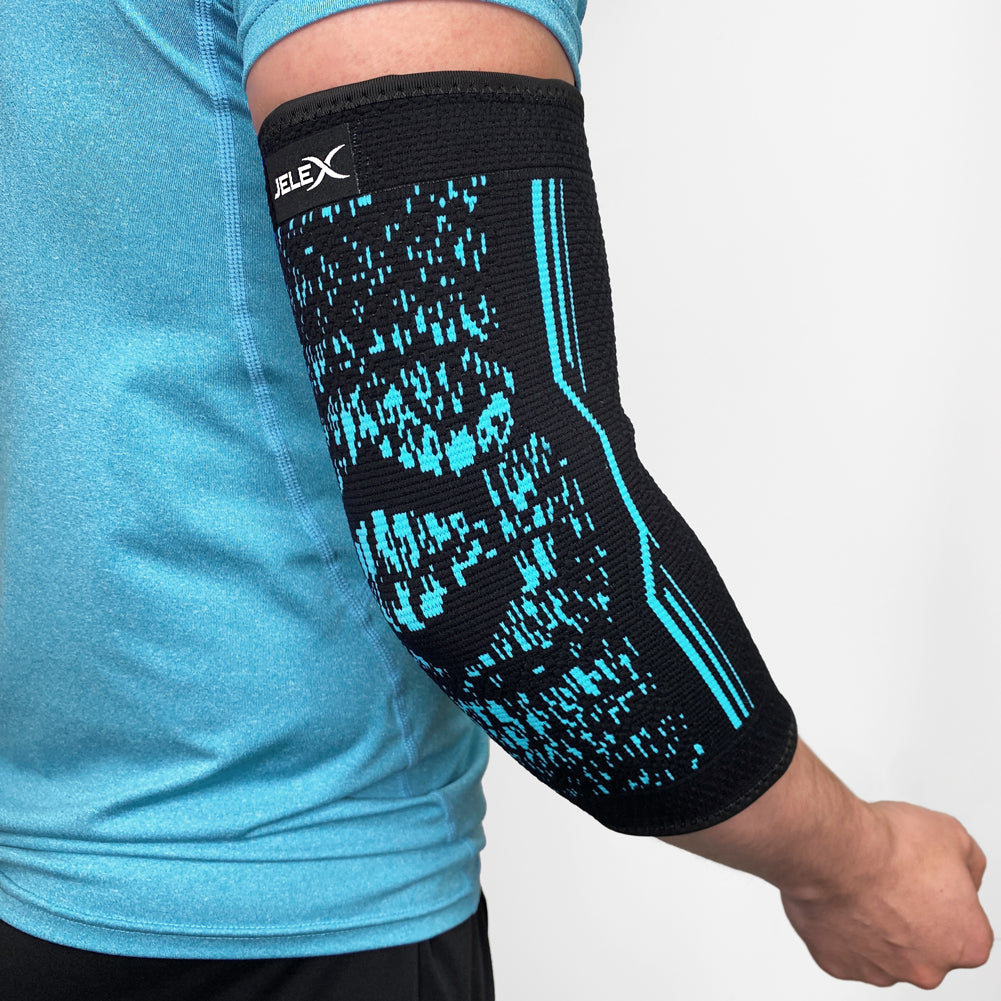 JELEX Elbow Kompressions Ellbogenbandage schwarz blau