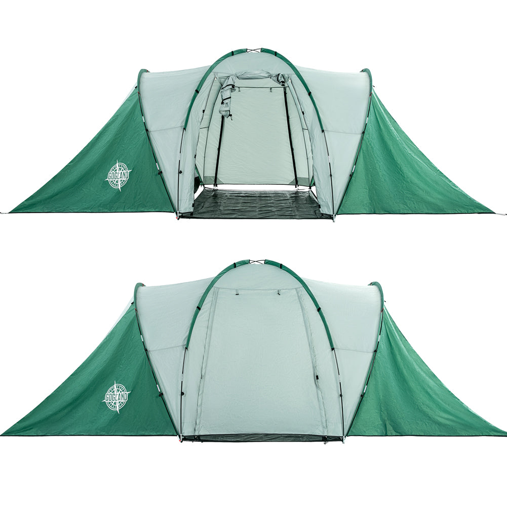 GOGLAND "Big Camping" Premium 6 Personen Zelt mit 2 Kabinen