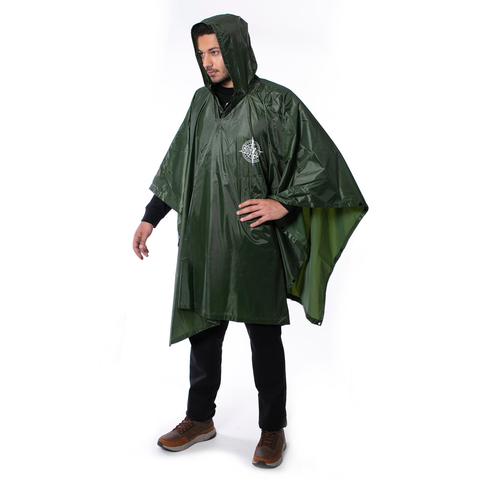 GOGLAND® Monsun Regenponcho grün