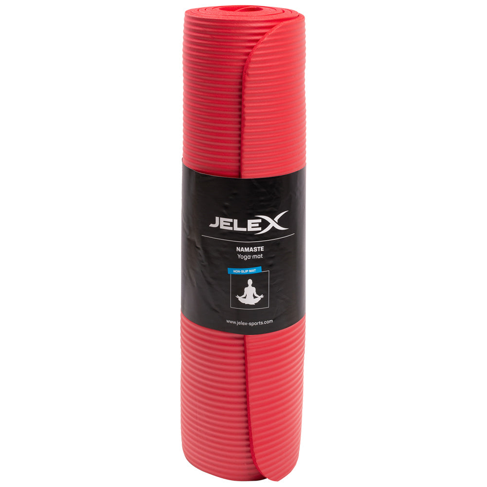 JELEX Namaste Sport Fitness Yoga Matte rot