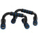 JELEX Gain Hard Push Up Bar Liegestützgriffe schwarz blau – Einheitsgröße