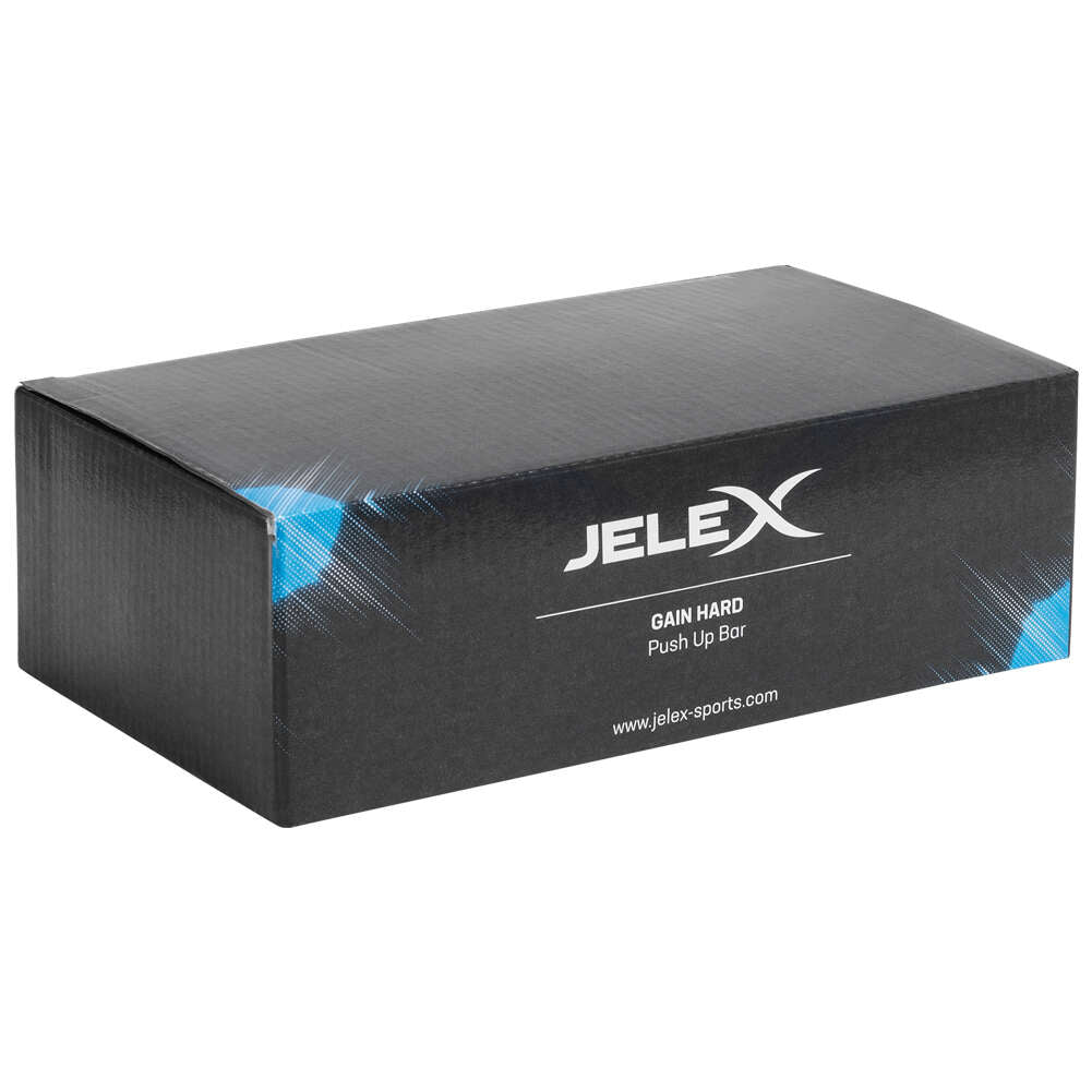 JELEX Gain Hard Push Up Bar Liegestützgriffe schwarz grau