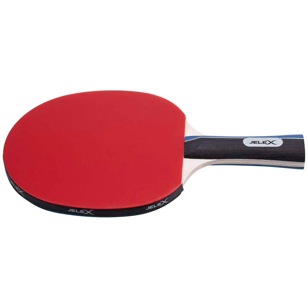 JELEX Sidespin 4er-Set Tischtennis Schläger mit 8 Bällen