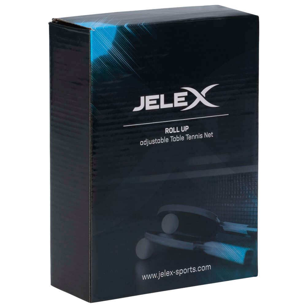 JELEX Roll Up verstellbares Tischtennisnetz blau