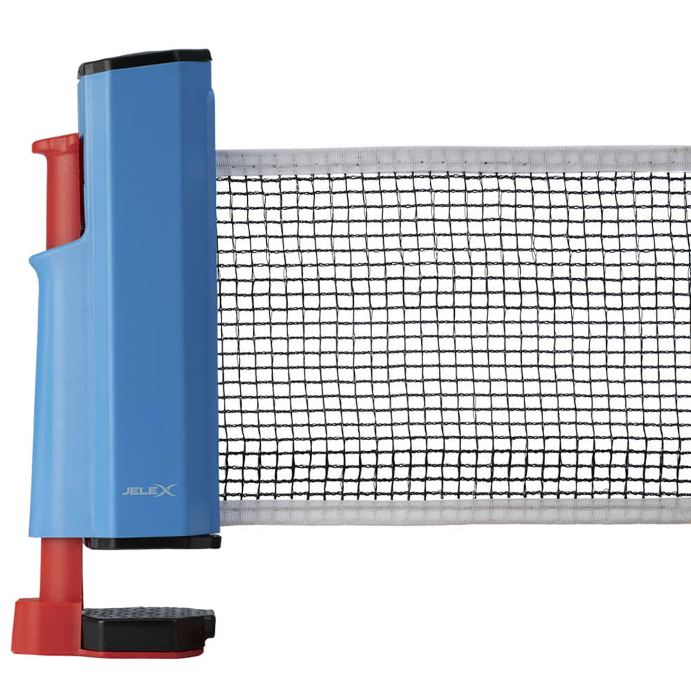 JELEX Roll Up verstellbares Tischtennisnetz blau