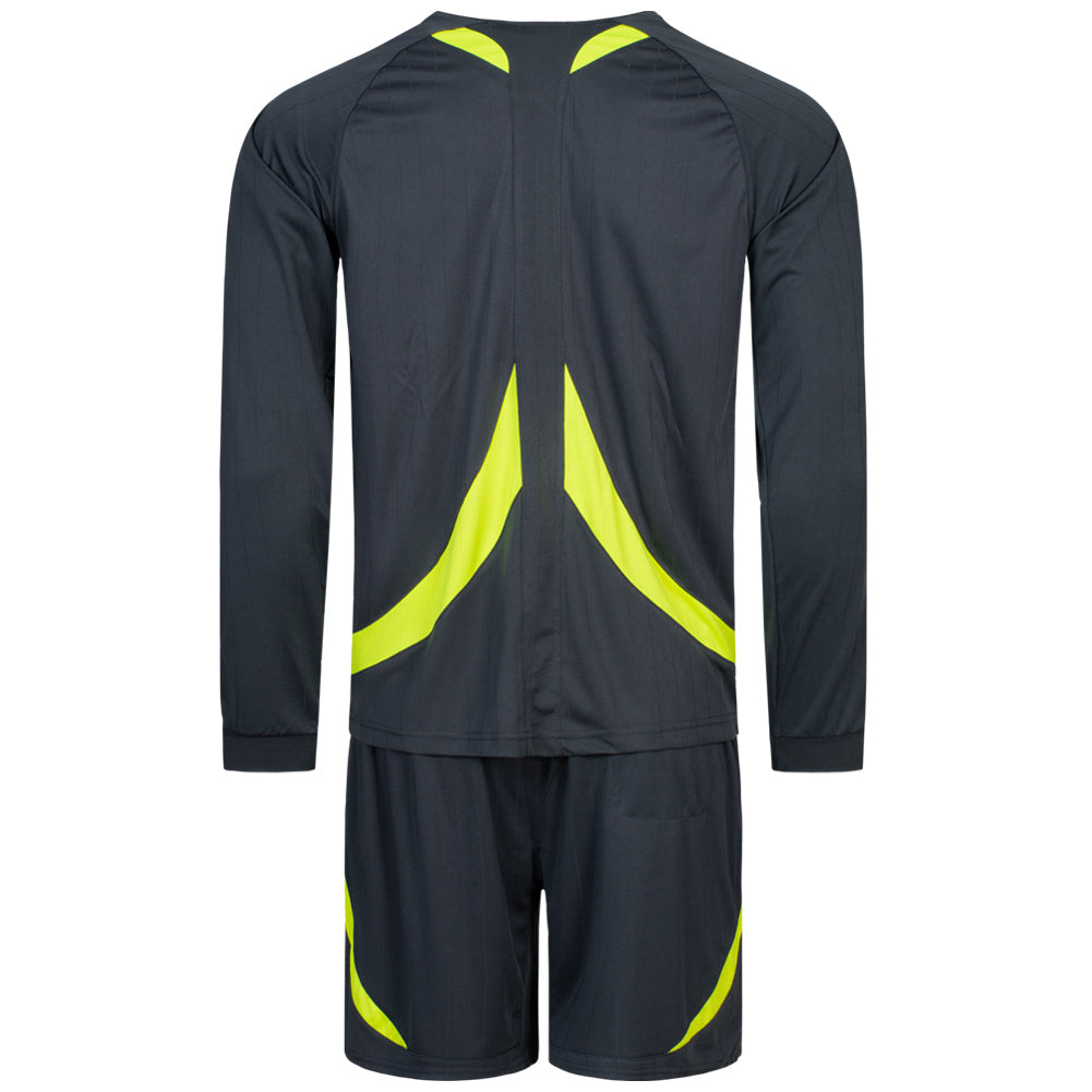 Zeus Herren Schiedsrichter Set Trikot mit Shorts Grau
