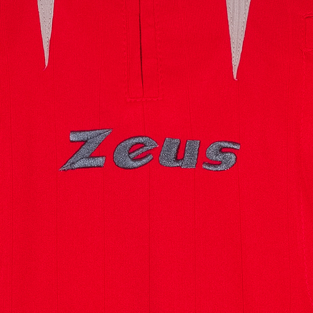 Zeus Herren Schiedsrichter Set Trikot mit Shorts Rot