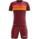 Zeus Icon Teamwear Set Trikot mit Shorts dunkelrot orange – S|M