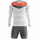 Zeus Argo Torwart Set Langarm Trikot mit Shorts Weiß Grau – M