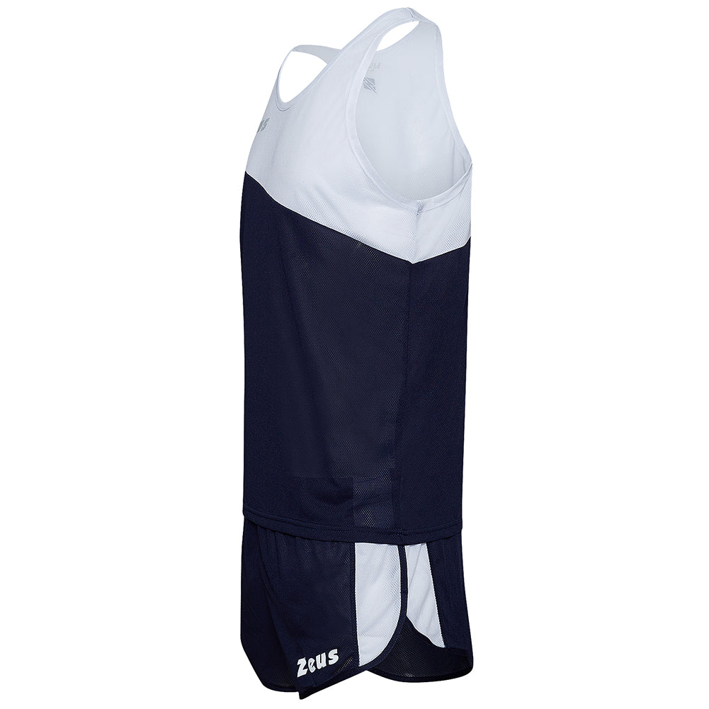 Zeus Kit Robert Herren Leichtathletik Singlet Set Trikot mit Shorts navy