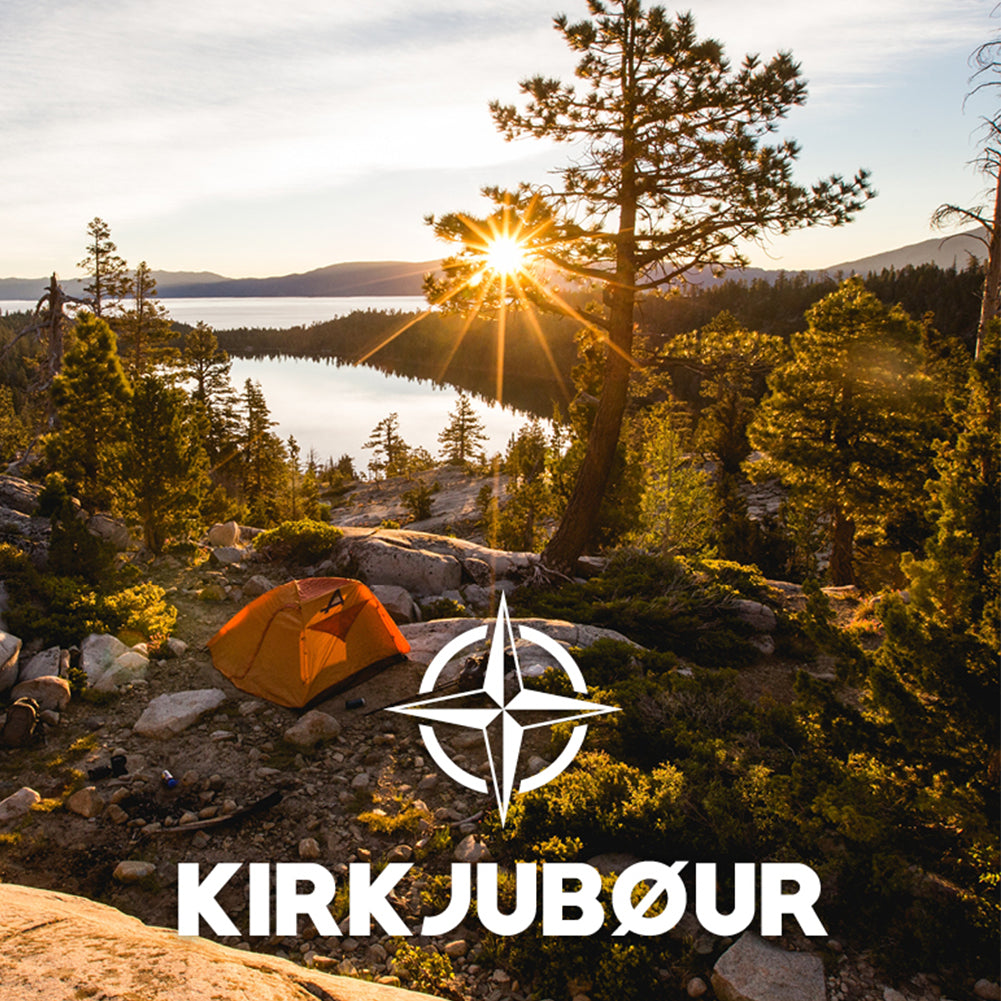KIRKJUBØUR® "Vindr" 2 Personen-Camping-Zelt weiß