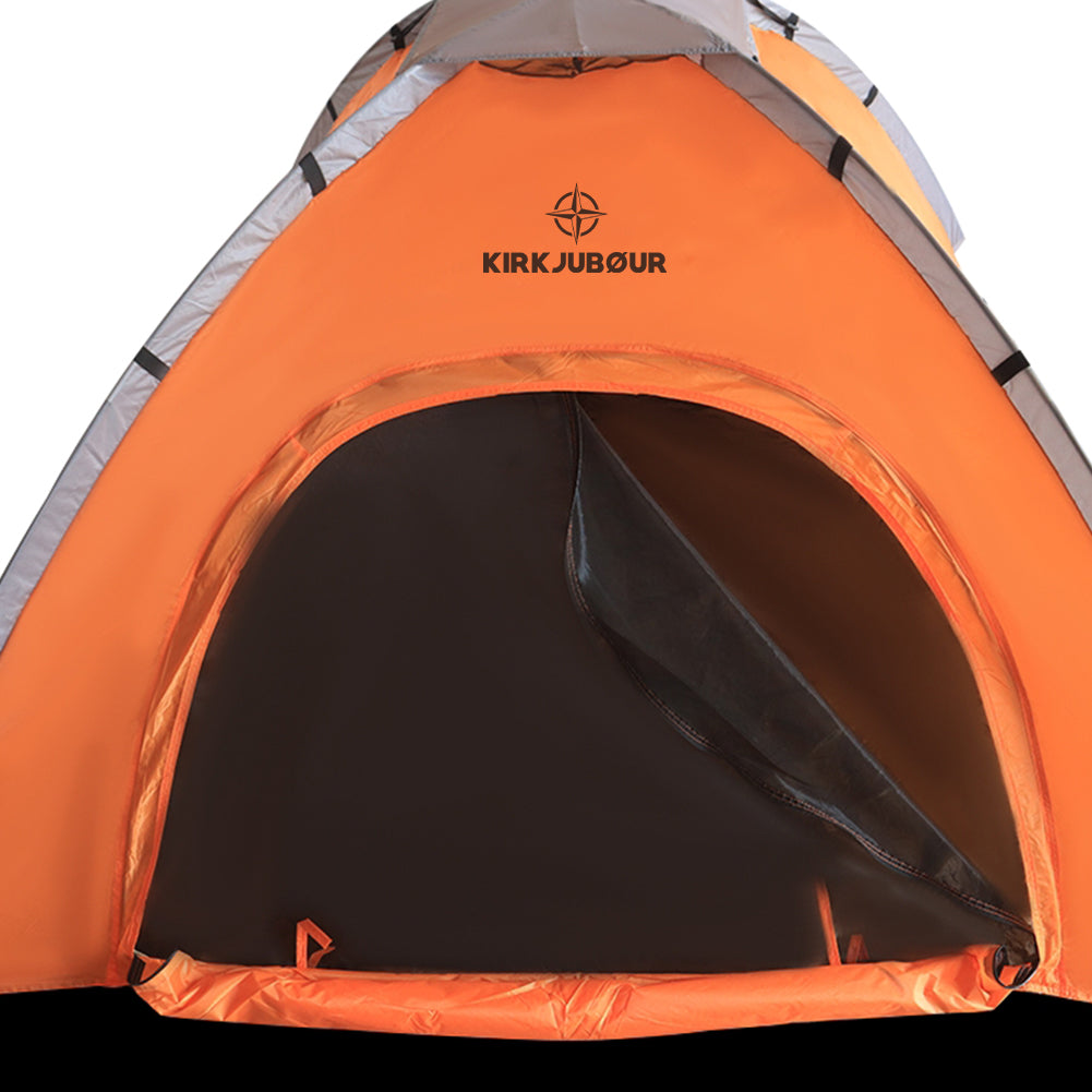 KIRKJUBØUR® "Vindr" 2 Personen-Camping-Zelt orange
