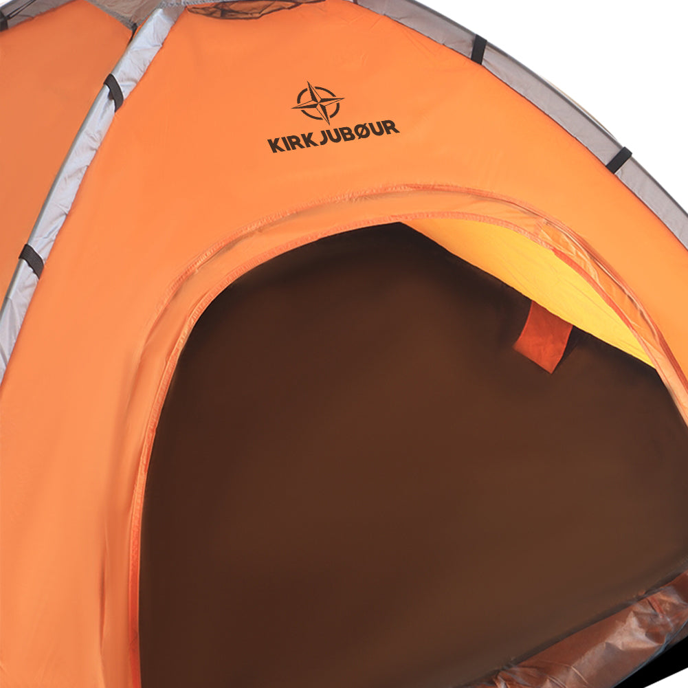 KIRKJUBØUR® "Vindr" 2 Personen-Camping-Zelt orange