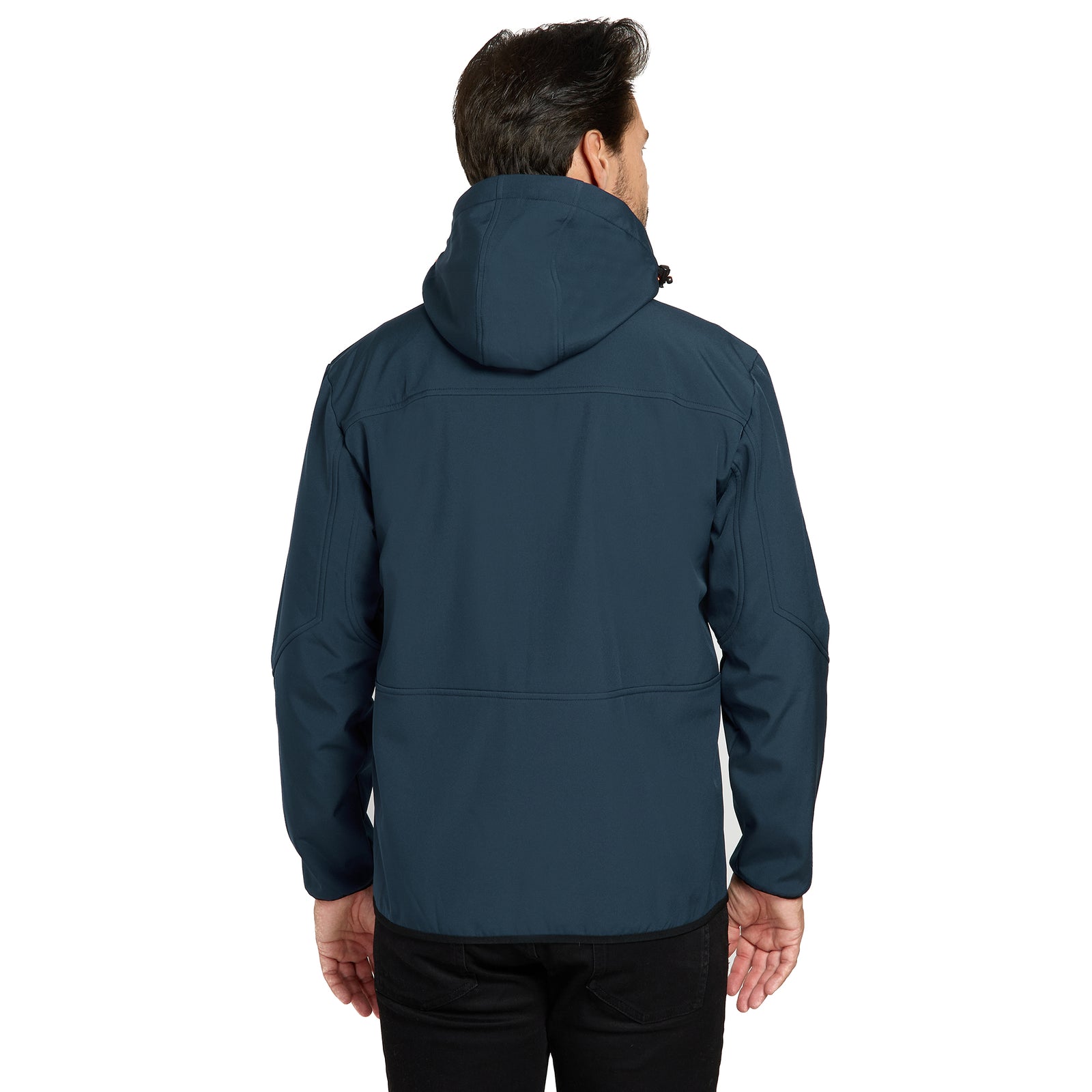 KIRKJUBØUR® "Alvik" Herren SOFTSHELLjacke 10.000 mm Wassersäule navy/orange