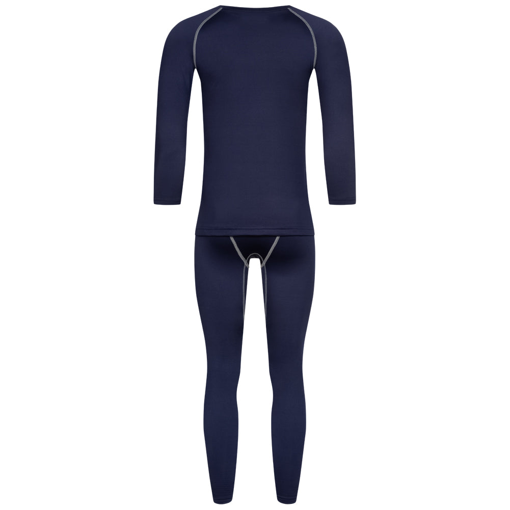 KIRKJUBØUR® "Hafjall" Herren Thermounterwäsche Set 2-tlg. blau