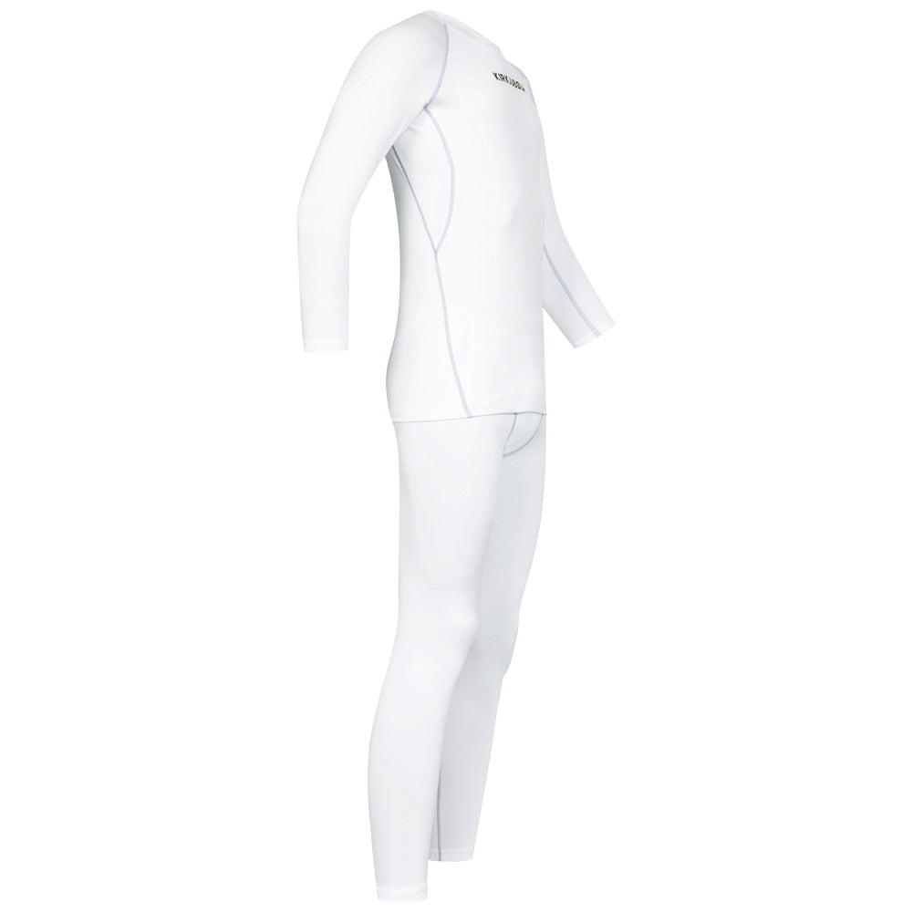 KIRKJUBØUR® "Hafjall" Herren Thermounterwäsche Set 2-tlg. weiß
