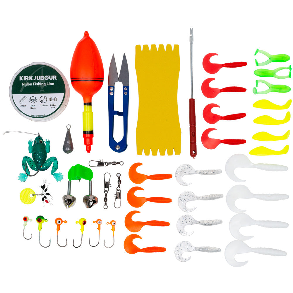 KIRKJUBØUR® "Agnatha" Teleskop-Angelrute Set 2,40 m