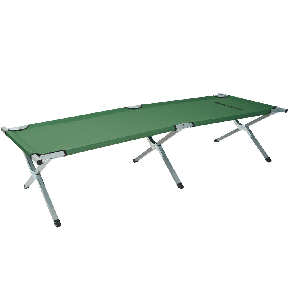 KIRKJUBØUR® "Heimdall" faltbares Campingbett grün