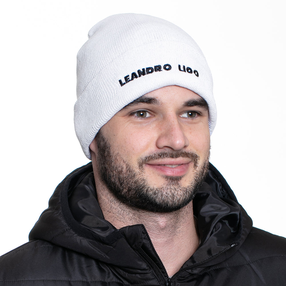 LEANDRO LIDO "Callata" Beanie Wintermütze weiß