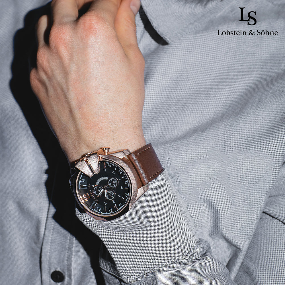 Lobstein & Söhne® "Fridolin" Uhr braun