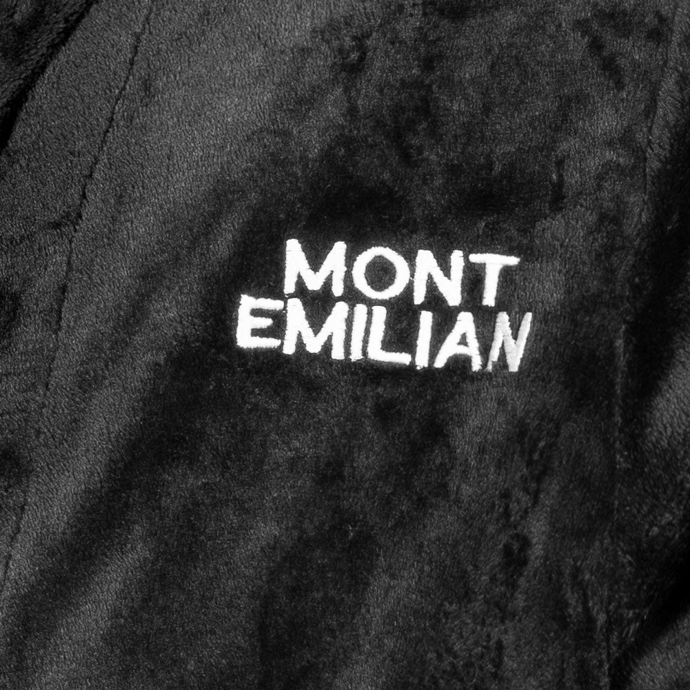 MONT EMILIAN "Toulon" Bademantel schwarz