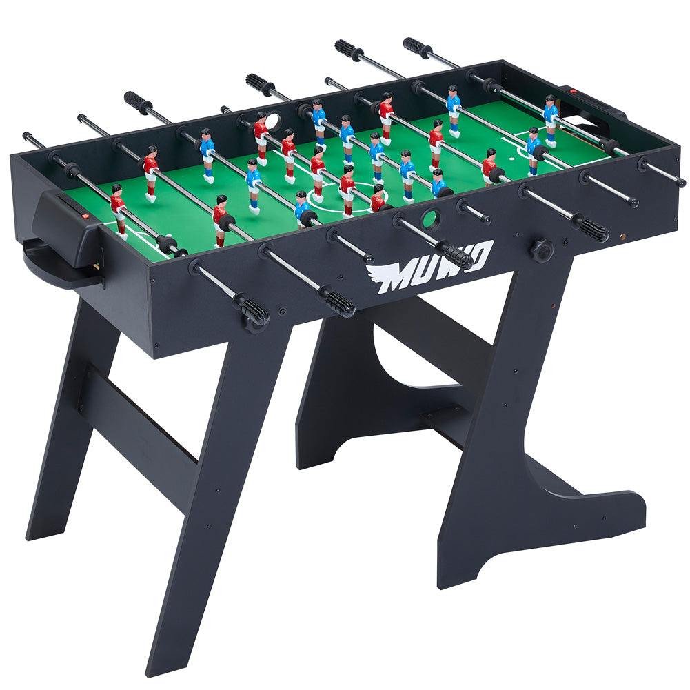 MUWO "Mondial" Indoor faltbarer Tischkicker schwarz