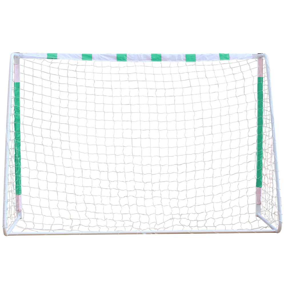 MUWO großes Fußballtor aus Stahl 3 x 2 m grün/weiß