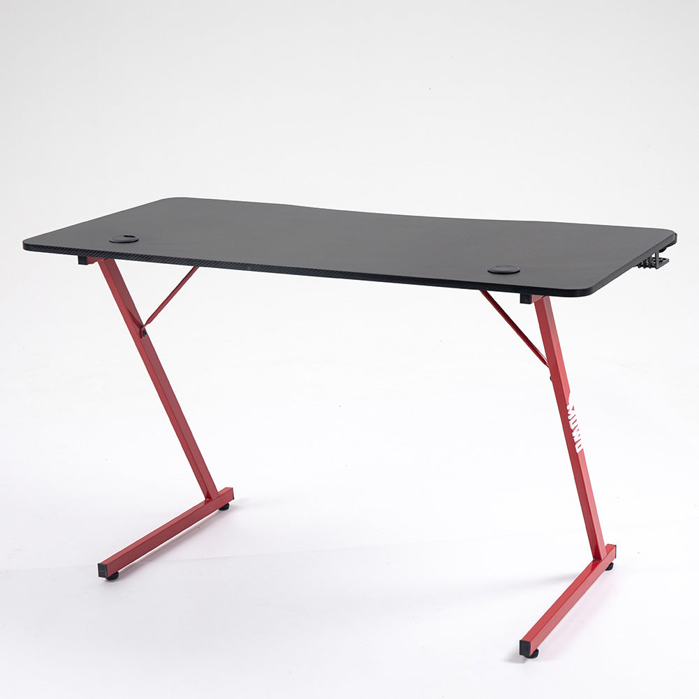 MUWO "Vision" E-Sports Gamingtisch schwarz/rot