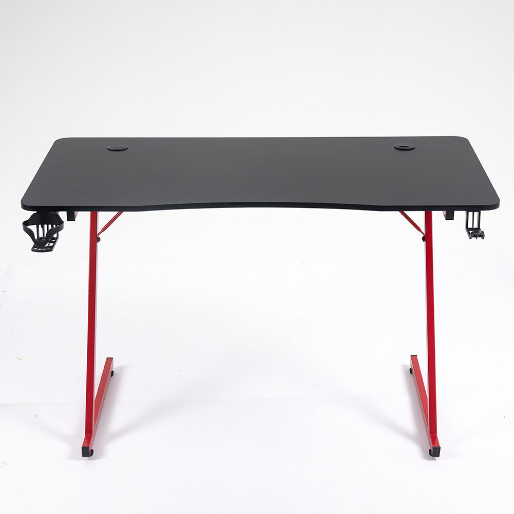 MUWO "Vision" E-Sports Gamingtisch schwarz/rot