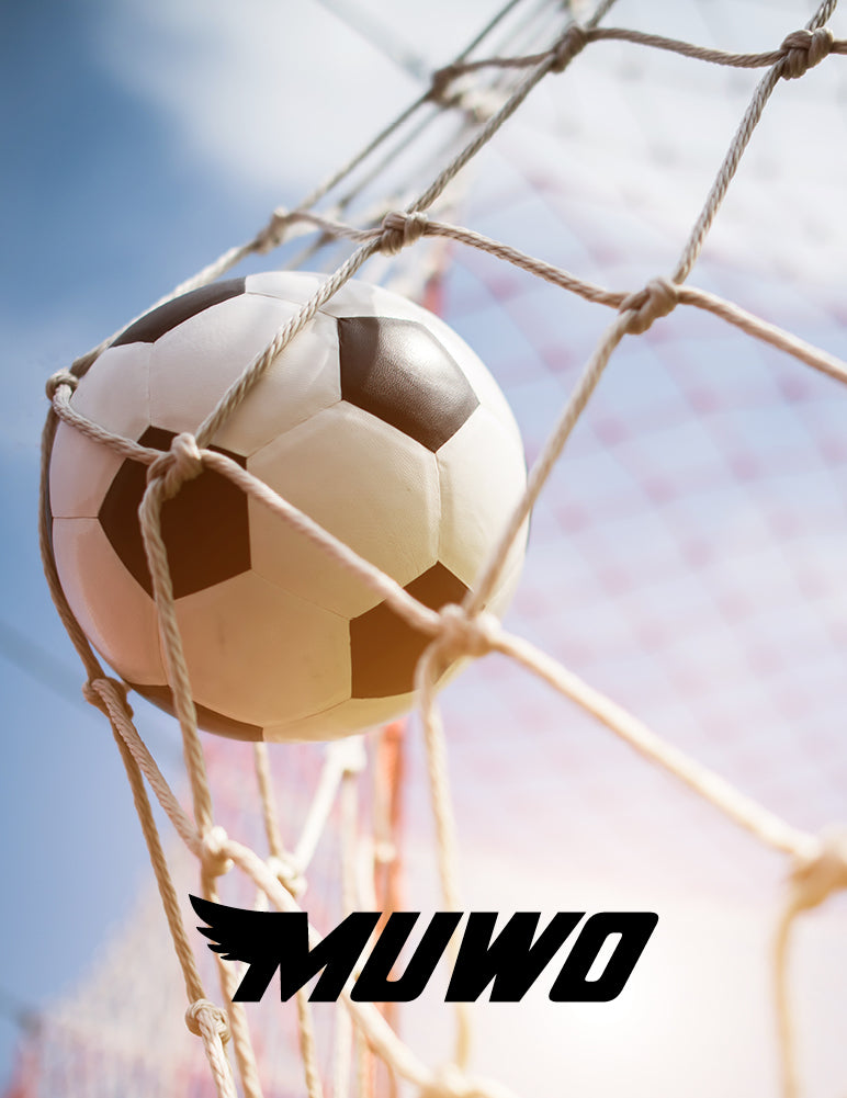 MUWO Fußballtor aus Stahl 240 x 150 cm grün/weiß