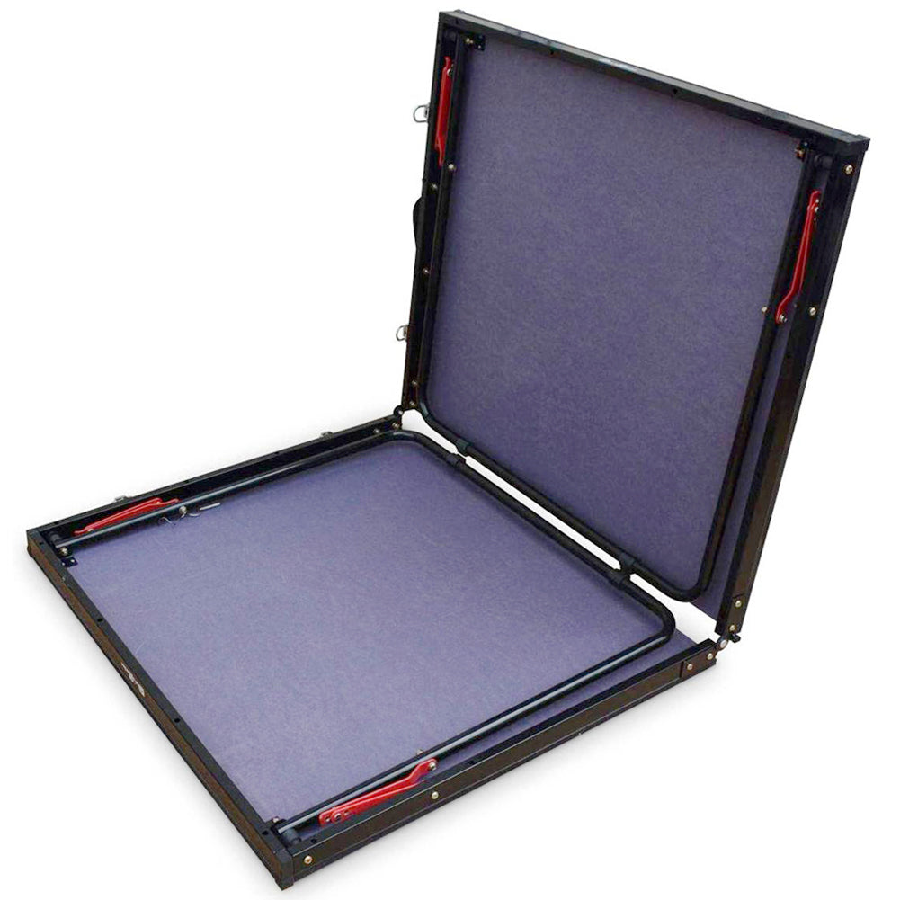 MUWO Indoor faltbare Mini Tischtennisplatte 137 x 76 cm blau