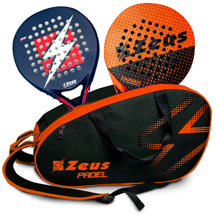 Zeus Padel Bag Padelschläger Tasche schwarz orange
