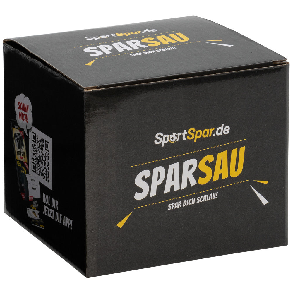 SportSpar.de "SparSau" Sparschwein aus Keramik gold