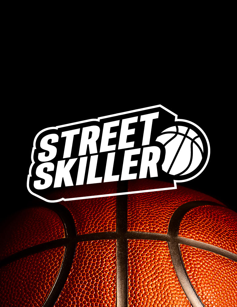 STREETSKILLER Basketballkorb mit Brett und Wandhalterung rot/schwarz