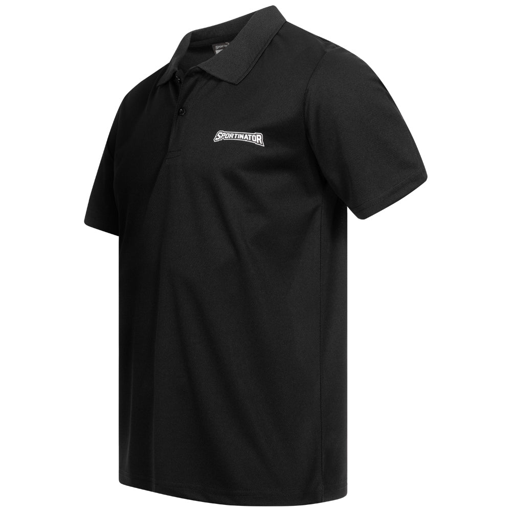 SPORTINATOR Essentials Herren Training Polo-Shirt schwarz