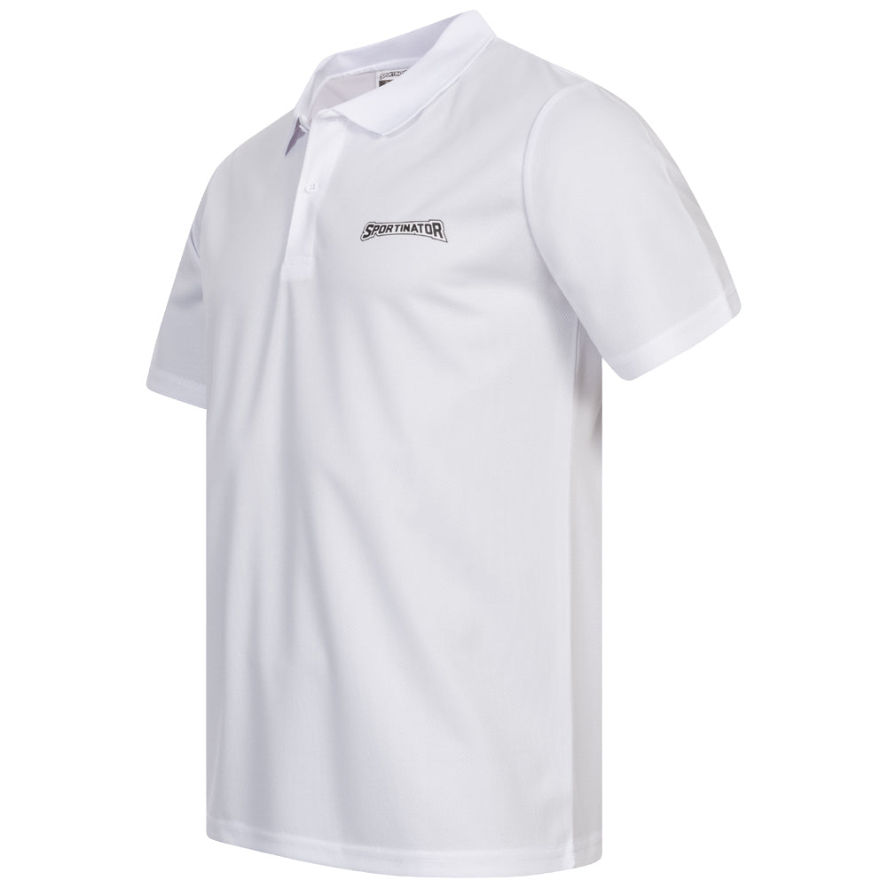 SPORTINATOR Essentials Herren Training Polo-Shirt weiß