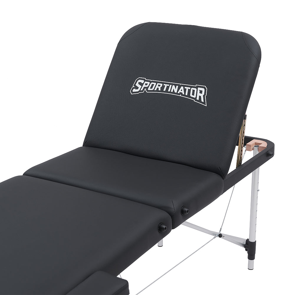 SPORTINATOR Premium 3 Zonen Massageliege schwarz