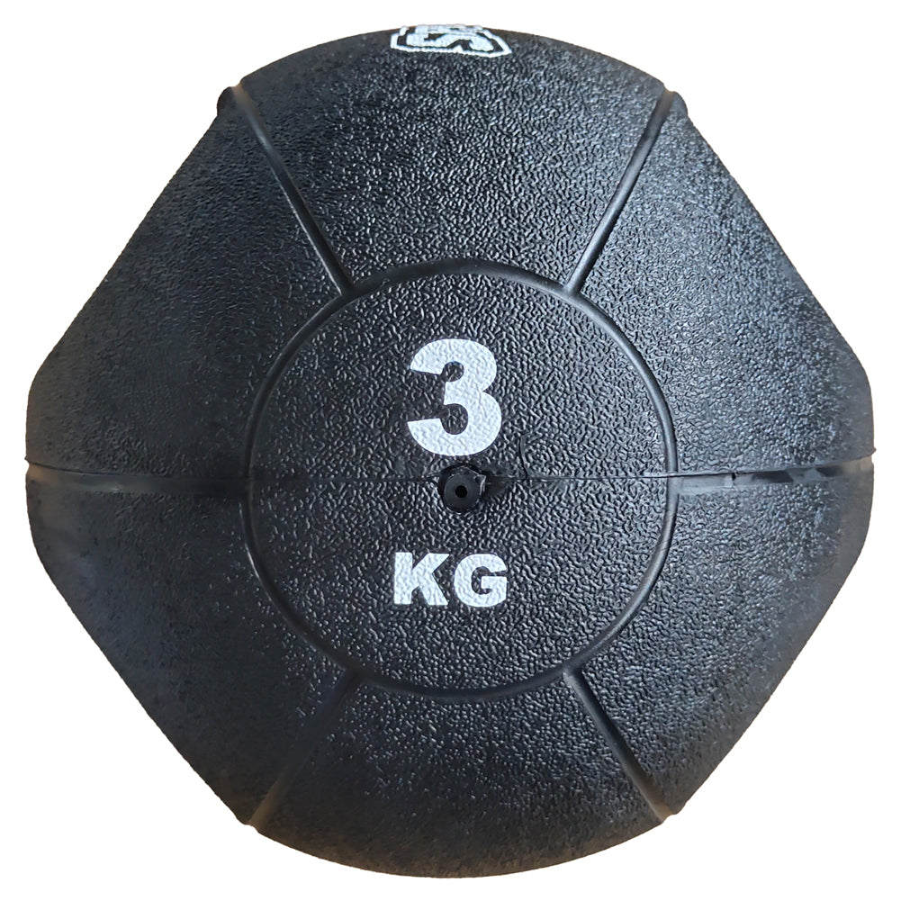 SPORTINATOR Premium Medizinball mit Griffe 3kg